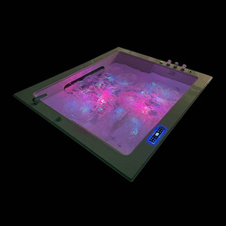WANNA SPA Z HYDROMASAŻEM JACUZZI AQUAPEUTIC AQ-0031A, 2-osobowa 140x140x70 cm
