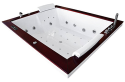 WANNA SPA Z HYDROMASAŻEM AQUAPEUTIC AQ-1666, 2-osobowa, 150x180x67 cm, z obudową