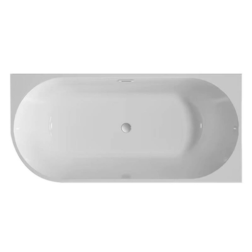 Ryflowana wanna narożna AQ-1091, 170X80X58 CM, STRONA PRAWA, BIAŁA