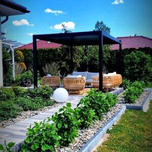 WYPRZEDAŻ!!! Pergola Ogrodowa Black/Gray 3x3