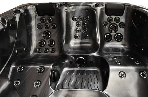 WANNA ZEWNĘTRZNA Z HYDROMASAŻEM AQUAPEUTIC 1661, 5-osobowa 200x200x80 cm, z obudową