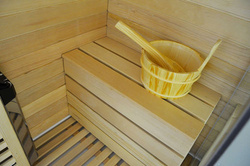 Kabino-sauna sucho-parowa z funkcją hydromasażu AQ-751,180x110x223cm, biała, lewa