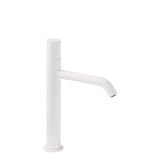Bateria umywalkowa wysoka Study Exclusive z pokrętłem, biały mat