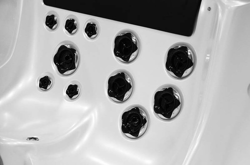 WANNA ZEWNĘTRZNA Z HYDROMASAŻEM AQUAPEUTIC 1662, 4-osobowa 200x200x80 cm, z obudową