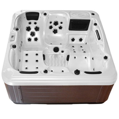 WANNA ZEWNĘTRZNA Z HYDROMASAŻEM AQUAPEUTIC 1661, 5-osobowa 200x200x80 cm, z obudową