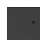 Brodzik Mori 90x90x3 cm ze strukturą kamienia naturalnego, szary mat RAL 7040