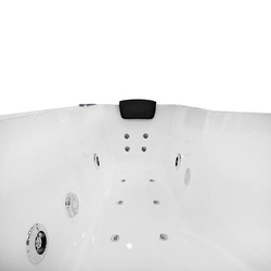 Wanna łazienkowa SPA z hydromasażem AQ-1684, 1-osobowa 170x85x194cm lewa