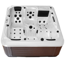 WANNA ZEWNĘTRZNA Z HYDROMASAŻEM AQUAPEUTIC 1661, 5-osobowa 200x200x80 cm, z obudową