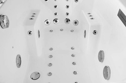 WANNA SPA Z HYDROMASAŻEM JACUZZI AQUAPEUTIC 0011A, 2-osobowa 180x90x70 cm