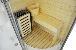Kabino-sauna sucho-parowa z funkcją hydromasażu AQ-706,165X105X215 CM