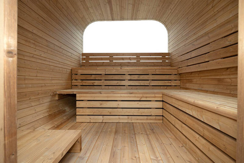 Sauna sucha fińska ogrodowa, 6-osobowa 210x210x240 cm