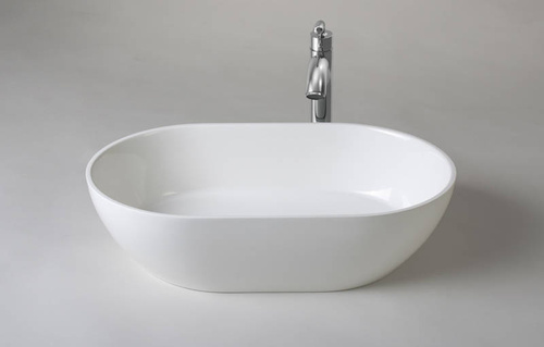 Umywalka nablatowa Ravon Space 54x33,5x13,5 cm, biały mat lub połysk