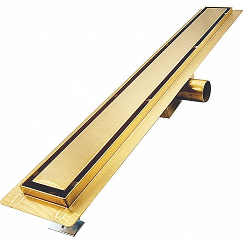 Odpływ liniowy SANITLINE złoty (MOSIĄDZ) 2w1 70 CM