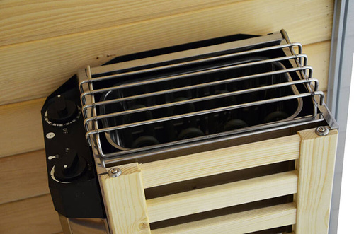 Kabino-sauna sucho-parowa z funkcją hydromasażu AQ-752, 180 x 110 x 223 cm, biała, lewa