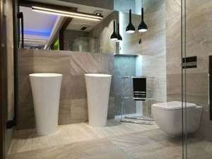 Umywalka wolnostojąca Ravon Saxo średnica 48 cm, kolor połysk