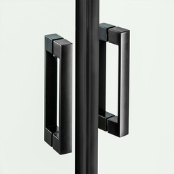 Kabina prysznicowa prostokątna New Renoma Black 100x80x195, prawa