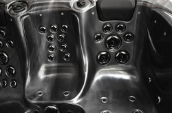 WANNA ZEWNĘTRZNA Z HYDROMASAŻEM AQUAPEUTIC 1661, 5-osobowa 200x200x80 cm, z obudową