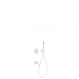 Kompletny system wannowy podtynkowy Study Exclusive, biały mat