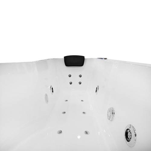 Wanna łazienkowa SPA z hydromasażem AQ-1684, 1-osobowa 170 x 85 x 195 cm, prawa