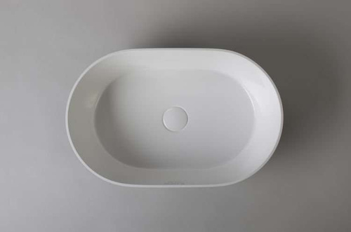 Umywalka Ravon Space nablatowa 54,5 x 35 x 14 cm, bikolor połysk