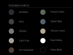 Przelew wannowy z syfonem czyszczonym od góry i korkiem klik-klak, kolor