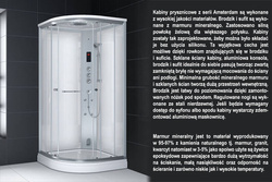 Kabina masażowo-parowa AE8080, 80x80x217 cm