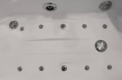 WANNA SPA Z HYDROMASAŻEM JACUZZI AQUAPEUTIC AQ-1633, PLUS 1-osobowa 168x86x60 cm, lewa