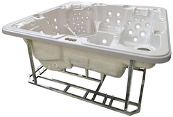 WANNA ZEWNĘTRZNA Z HYDROMASAŻEM AQUAPEUTIC 1661, 5-osobowa 200x200x80 cm, z obudową