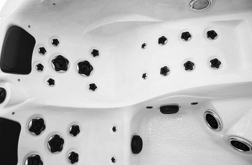 WANNA ZEWNĘTRZNA Z HYDROMASAŻEM AQUAPEUTIC 1343 6-osobowa, 230X230X95 CM
