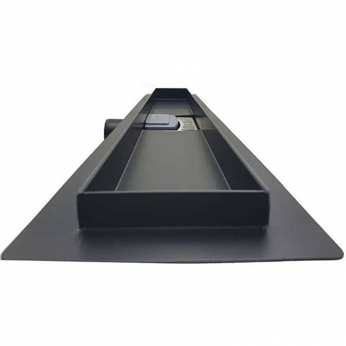 Odpływ liniowy czarny mat 2w1 60 CM, niski syfon 52 mm
