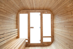 Sauna sucha fińska ogrodowa, 8-osobowa 210x210x300 cm