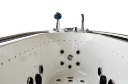 WANNA SPA Z HYDROMASAŻEM JACUZZI AQUAPEUTIC 183 206x134x64 cm, OBUDOWA GRAFITOWA