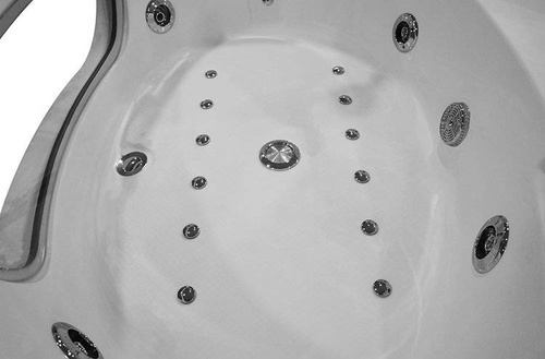 WANNA SPA Z HYDROMASAŻEM JACUZZI AQUAPEUTIC AQ-101 TOP, 2-osobowa 140x140x68cm