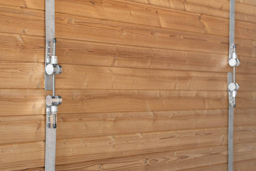 Sauna sucha fińska ogrodowa, 4-osobowa, 210x210x180 cm