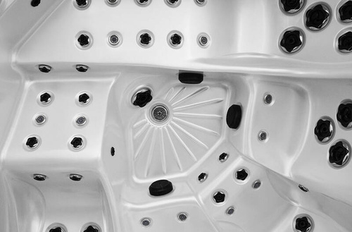 WANNA ZEWNĘTRZNA Z HYDROMASAŻEM AQUAPEUTIC 1538, 5-osobowa 220x220x99,5 cm