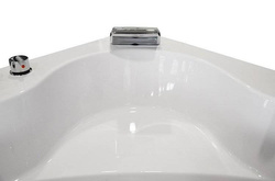 WANNA Z HYDROMASAŻEM NAROŻNA JACUZZI AQUAPEUTIC AQ-636 PLUS, 2-osobowa 135x135x60 cm