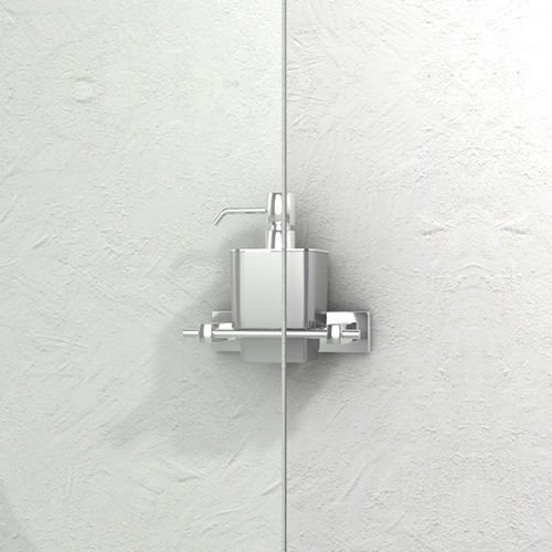 Parawan wannowy New Soleo Black łamany 120x140 cm, czarny mat, lewy