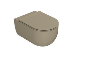 Misa wc wisząca Globo Mode bezrantowa z deską wolnoopadającą, kolor perla