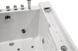 WANNA SPA Z HYDROMASAŻEM JACUZZI AQUAPEUTIC AQ-808, 2-osobowa 180x120x61cm lewa