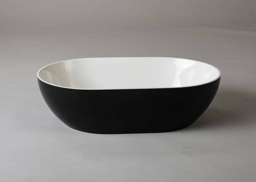 Umywalka Ravon Space nablatowa 54,5 x 35 x 14 cm, bikolor połysk