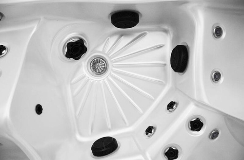 WANNA ZEWNĘTRZNA Z HYDROMASAŻEM AQUAPEUTIC 1538, 5-osobowa 220x220x99,5 cm