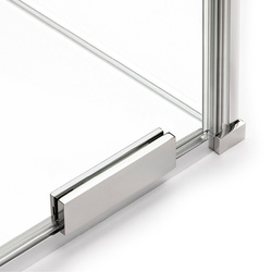 Kabina walk in przesuwna Smart 120x200, profil srebrny