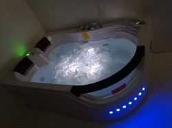 WANNA SPA Z HYDROMASAŻEM JACUZZI AQUAPEUTIC AQ-1665, 2-osobowa, 180x120x63 cm, lewa