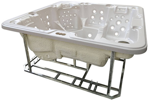 WANNA ZEWNĘTRZNA Z HYDROMASAŻEM AQUAPEUTIC 1661, 5-osobowa 200x200x80 cm, z obudową