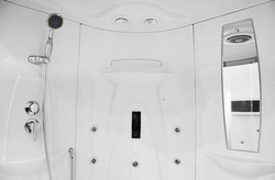 Kabino-sauna sucho-parowa z funkcją hydromasażu AQ-1549, 135X135X220 cm