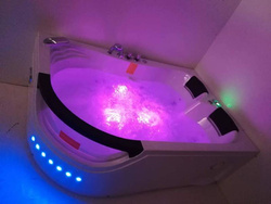 WANNA SPA Z HYDROMASAŻEM JACUZZI AQUAPEUTIC AQ-1665 PLUS, 2-osobowa, 180x120x63 cm, prawa