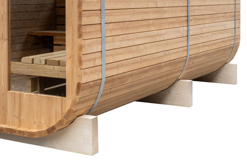 Sauna sucha fińska ogrodowa, 8-osobowa 210x210x300 cm