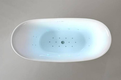 Wanna wolnostojąca Ravon Tulipano z masażem powietrznym i chromoterapią, bikolor