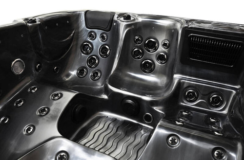 WANNA ZEWNĘTRZNA Z HYDROMASAŻEM AQUAPEUTIC 1661, 5-osobowa 200x200x80 cm, z obudową