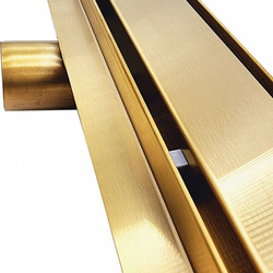 Odpływ liniowy SANITLINE złoty (MOSIĄDZ) 2w1 90 CM